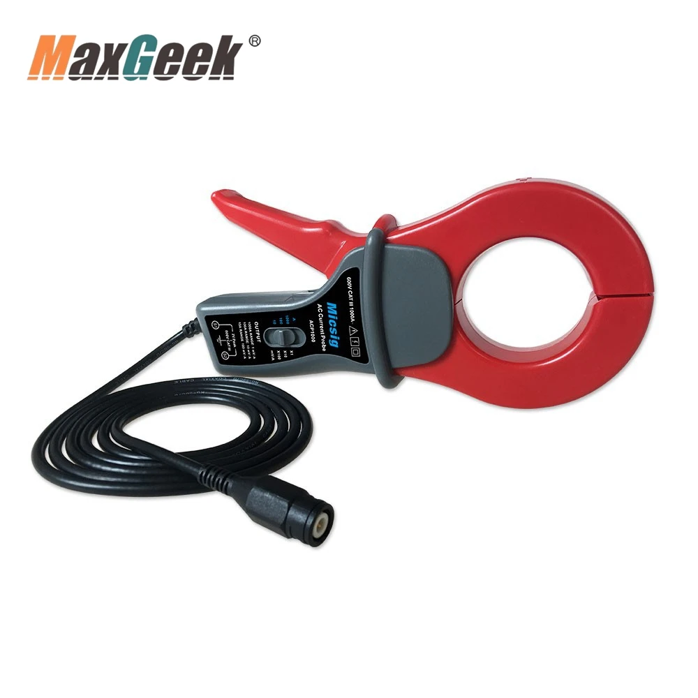 

Maxgeek Micsig ACP1000 100KHz 1000A AC Current Probe Current Clamp Probe Suitable for Oscilloscopes