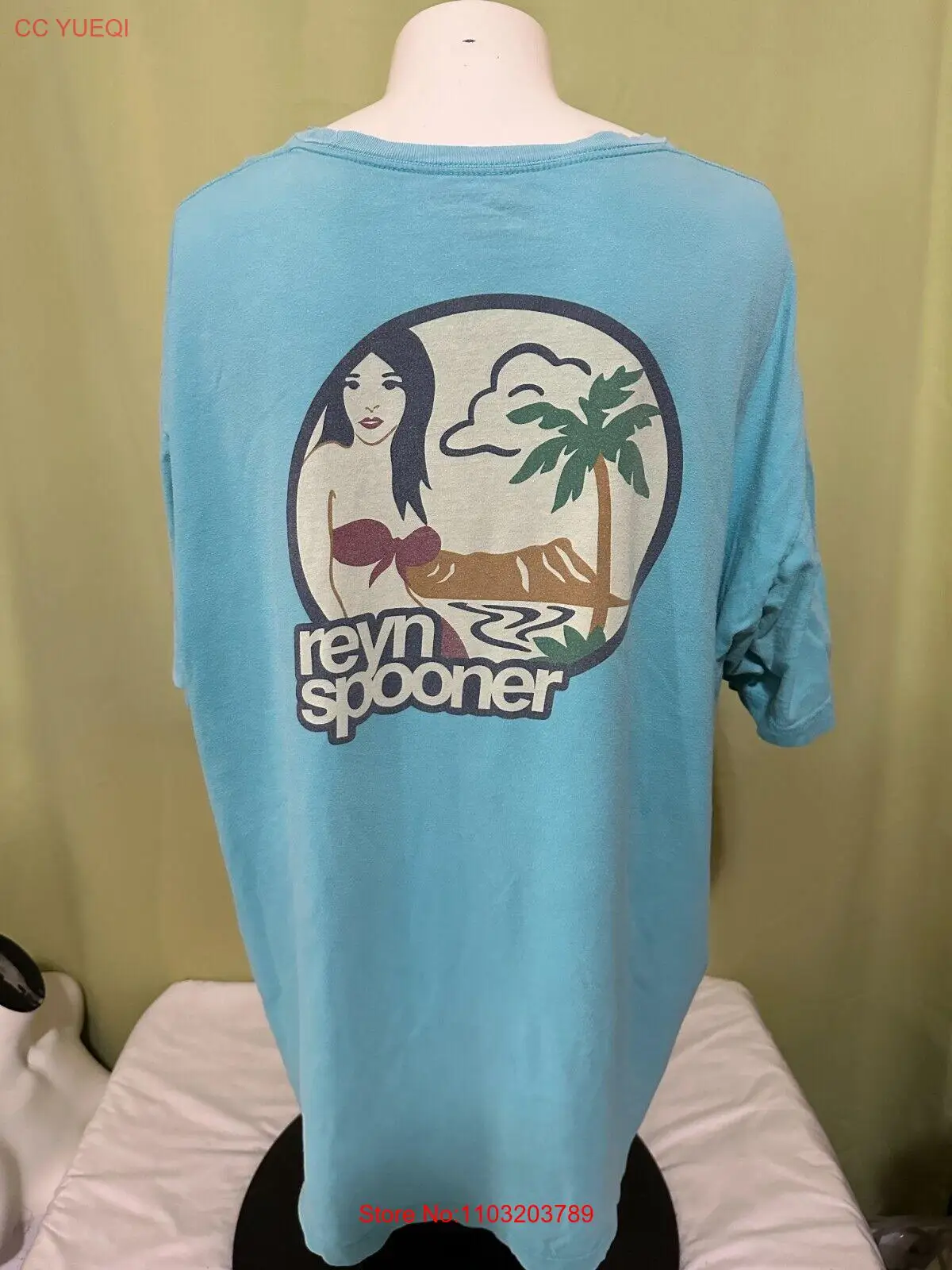 Мужская синяя футболка Reyn Spooner Размер 2XL XXL