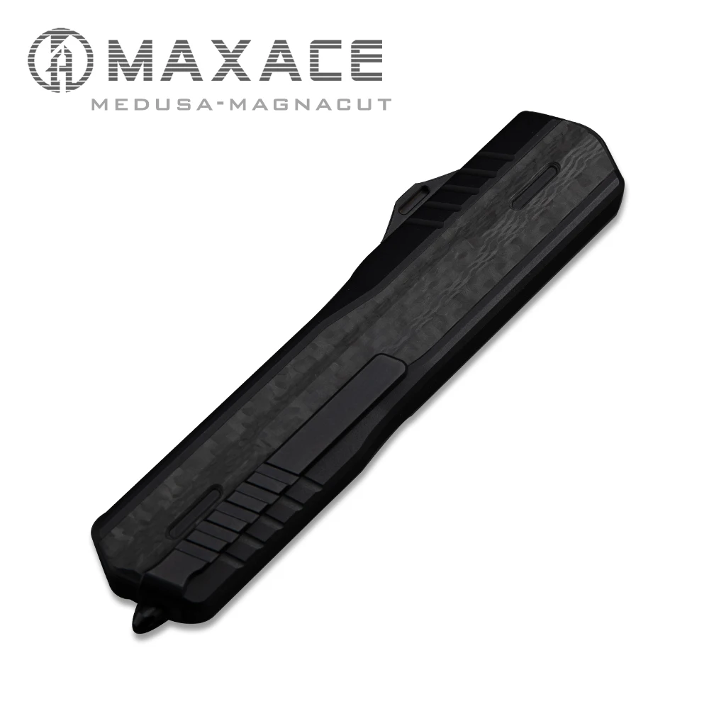 Maxace MEDUSA MagnaCut Steel 7075 ручка из алюминиевого углеродного волокна расческа