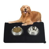 dog cat food mat large 18 9 x11 8 silicone waterproof pet bowl mat non slip pet bowl mats placemats dog supplies