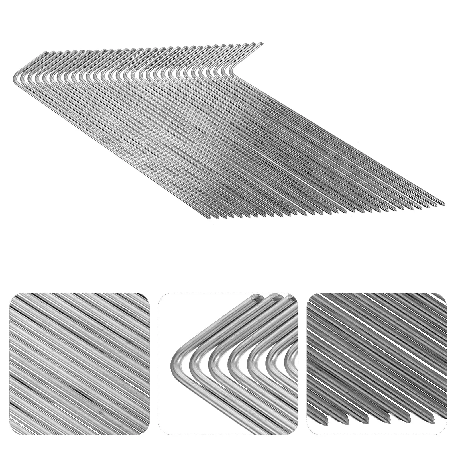 

30 Pcs Camping Tent Big Metal Stakes Portable Ground Nails Iron Outdoor Snow Accessories Travel