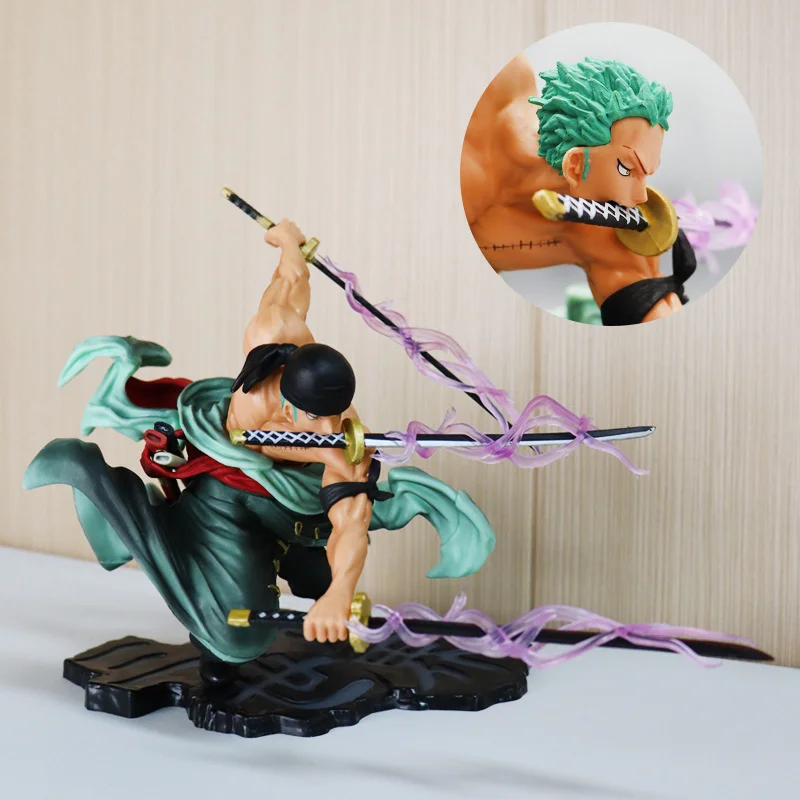 

One Piece Anime Figure Statue Roronoa Zoro Uzumaki Naruto PVC Action Figure Collection Model Toy Kid Gift