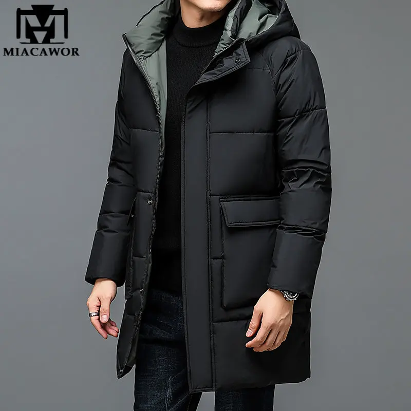 New Thick Warm Winter Jacket Men Windproof Hooded Down Jackets Windbreaker Casual Parka Jaqueta Masculina Clothing J809