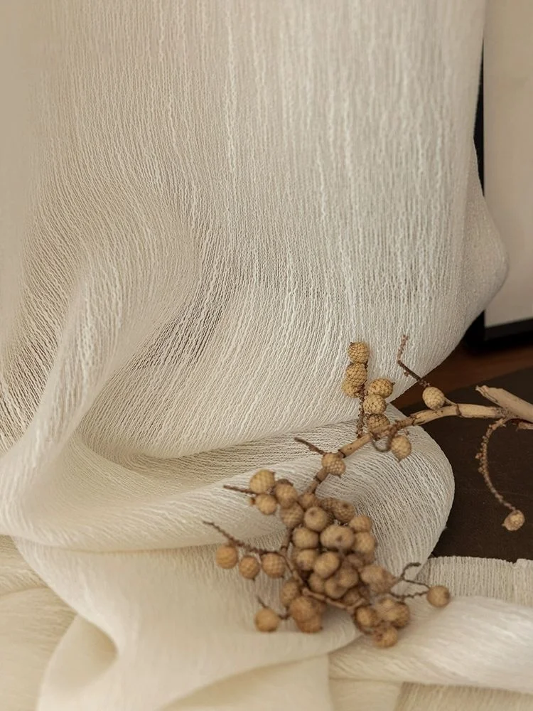 

Шторы LE YUN YUN светло-бежевые шифон