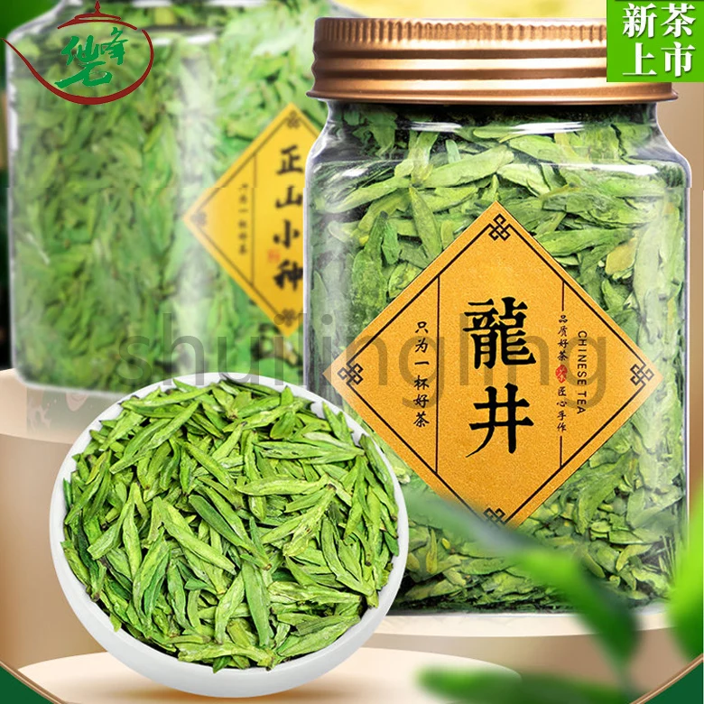 

Новинка 2022 года, чай Longjing, суперклассный предварительно заправленный зеленый чай Hangzhou Longjing, чай ранней весны, Подарочная коробка 50 г/банка