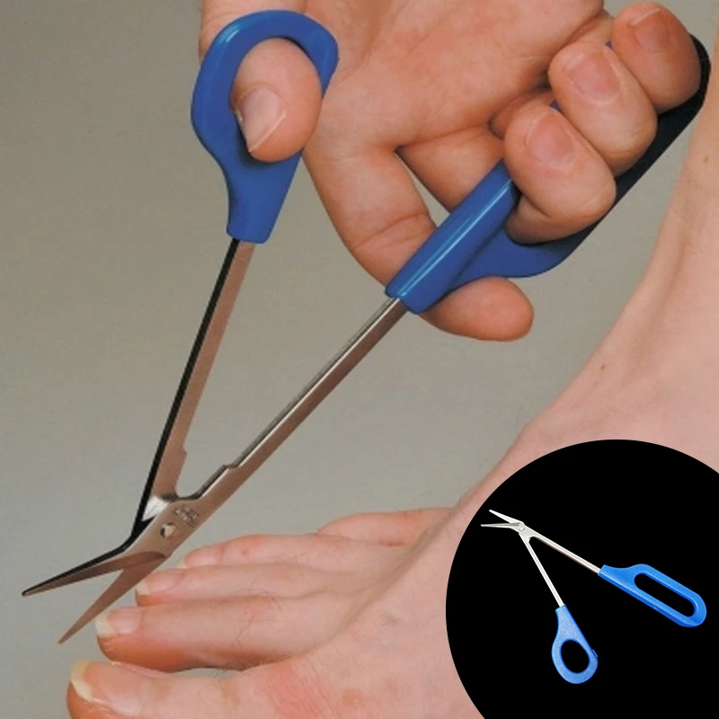 

Stainless Steel Nail Care Scissors Long Handle Nail Clippers Toenail Toe Scissors Manicure Nail Care Pedicure Cutter Tools