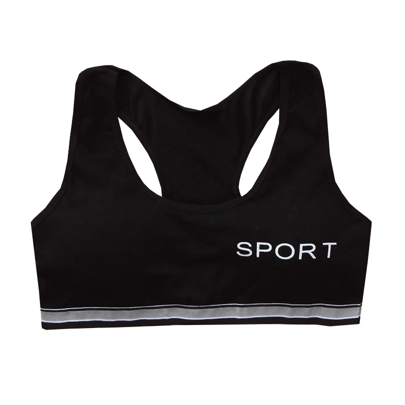 5pc/lot Solid Girls Camisoles Letter Pattern Little Girl Sports Cotton Kids Underwear Vest Soft No Ring Children Training Bras | Детская