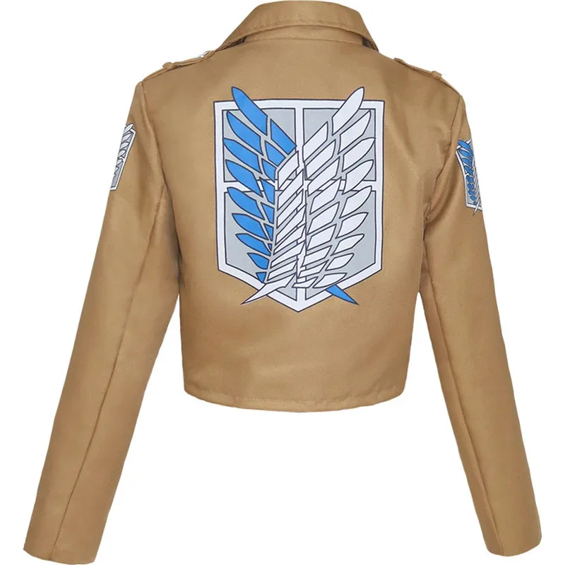 Фото CyAnime Attack on Titan плащ куртка Shingeki no Kyojin костюмы для косплея Эрен Легион накидка пальто Хэллоуин Рождественский костюм ткань №4