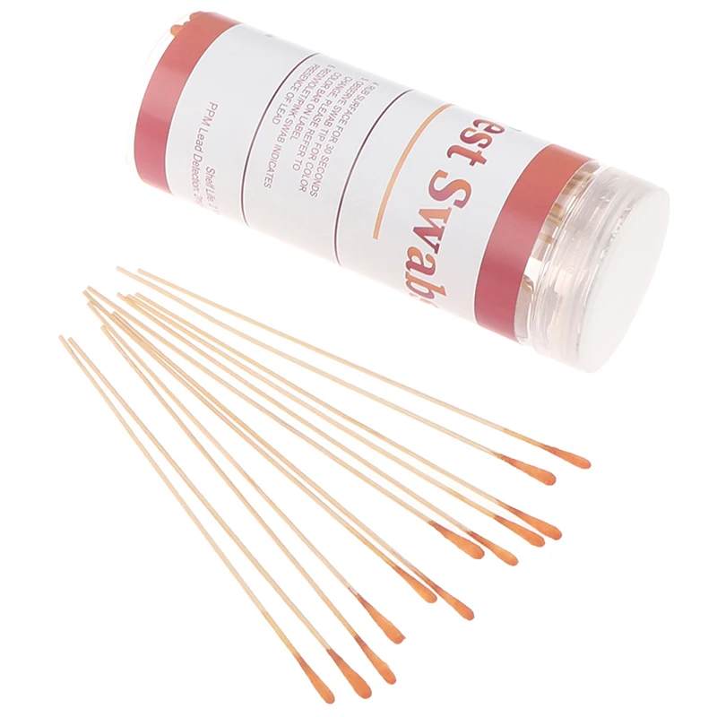 Лабораторный свинцовый тест-набор с 30 тестовыми тампонами результаты быстрого