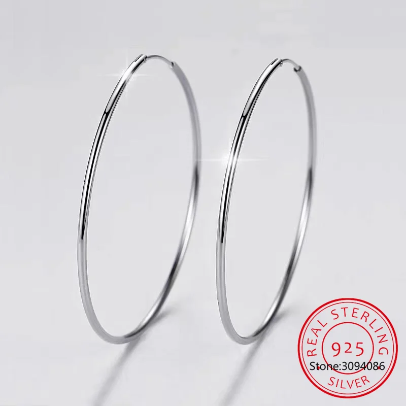 

Женские и мужские серьги-кольца из серебра 925 пробы