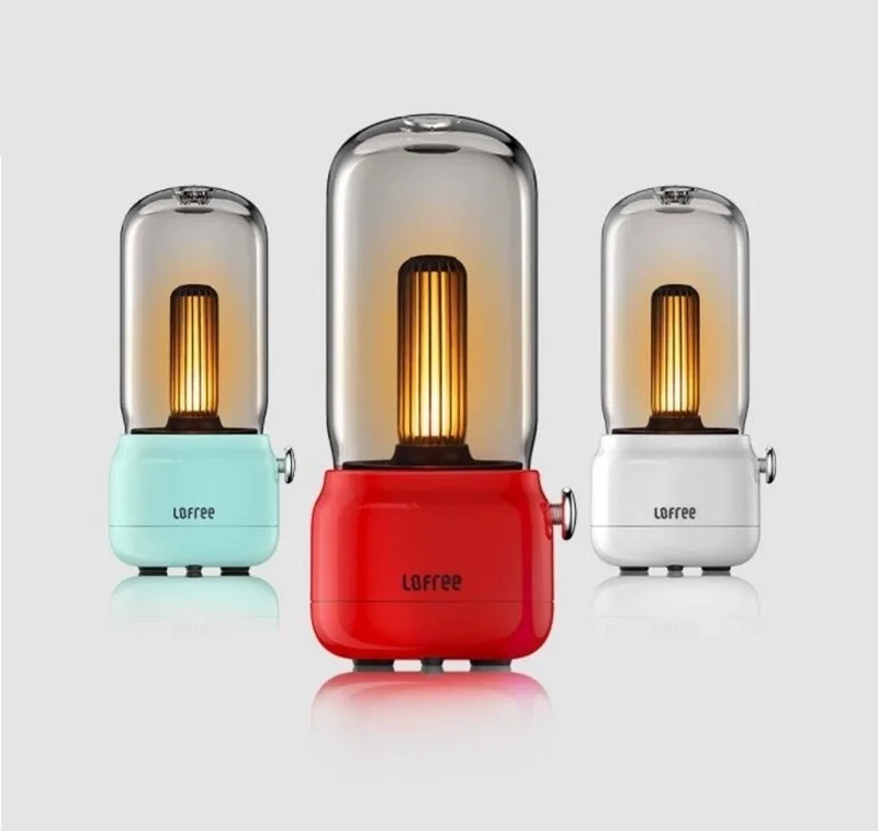 

NEW Mjia Lofree Cute CANDLY Retro Bed Light Creative Fashion LED Warm Bed Lamp USB Charging Portable Stand Two Modes Light