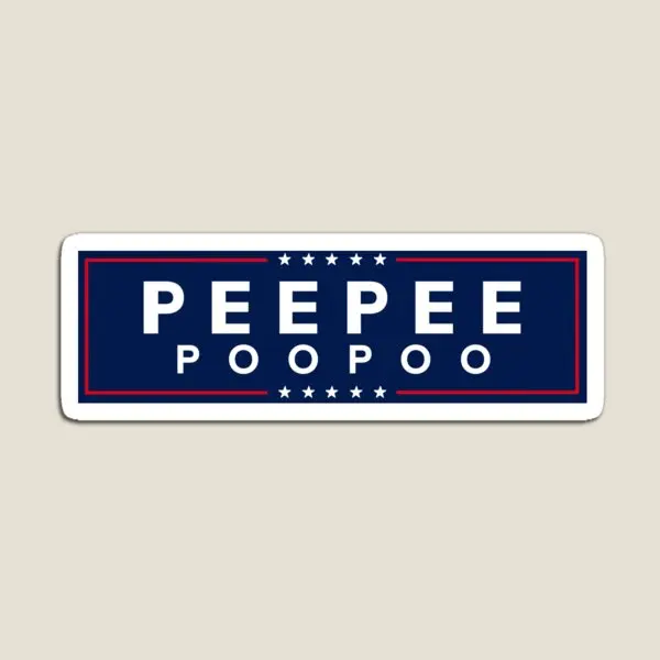 

Peepee Poopoo 2024 наклейка на бампер Магнитная игрушка Детская Наклейка s холодильник Домашний ребенок Красочный Милый Забавный Магнитный Декор