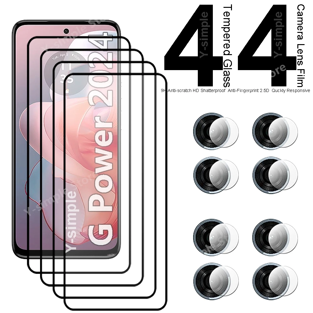 Защитное стекло для телефона Motorola G Power 2024 4 + дюйма полноэкранная мягкая пленка