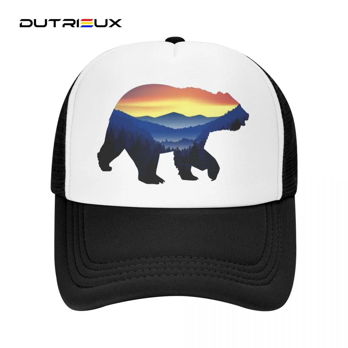 

Forest Bear Casual Plain Mesh Baseball Cap Adjustable Snapback Hats For Women Men Dad Trucker Hats