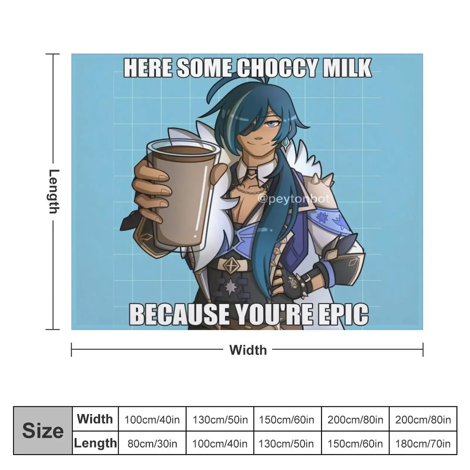 Одеяло Kaeya Gives You Choccy Milk рождественское украшение пляжные одеяла