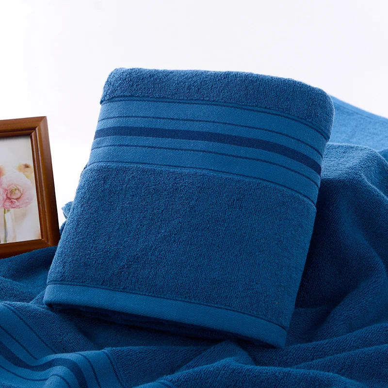 

Soft Solid Cotton Face Bath Towel Set for Men Women Children Adults 70*140 35*75 cm High Quality 4 Colors