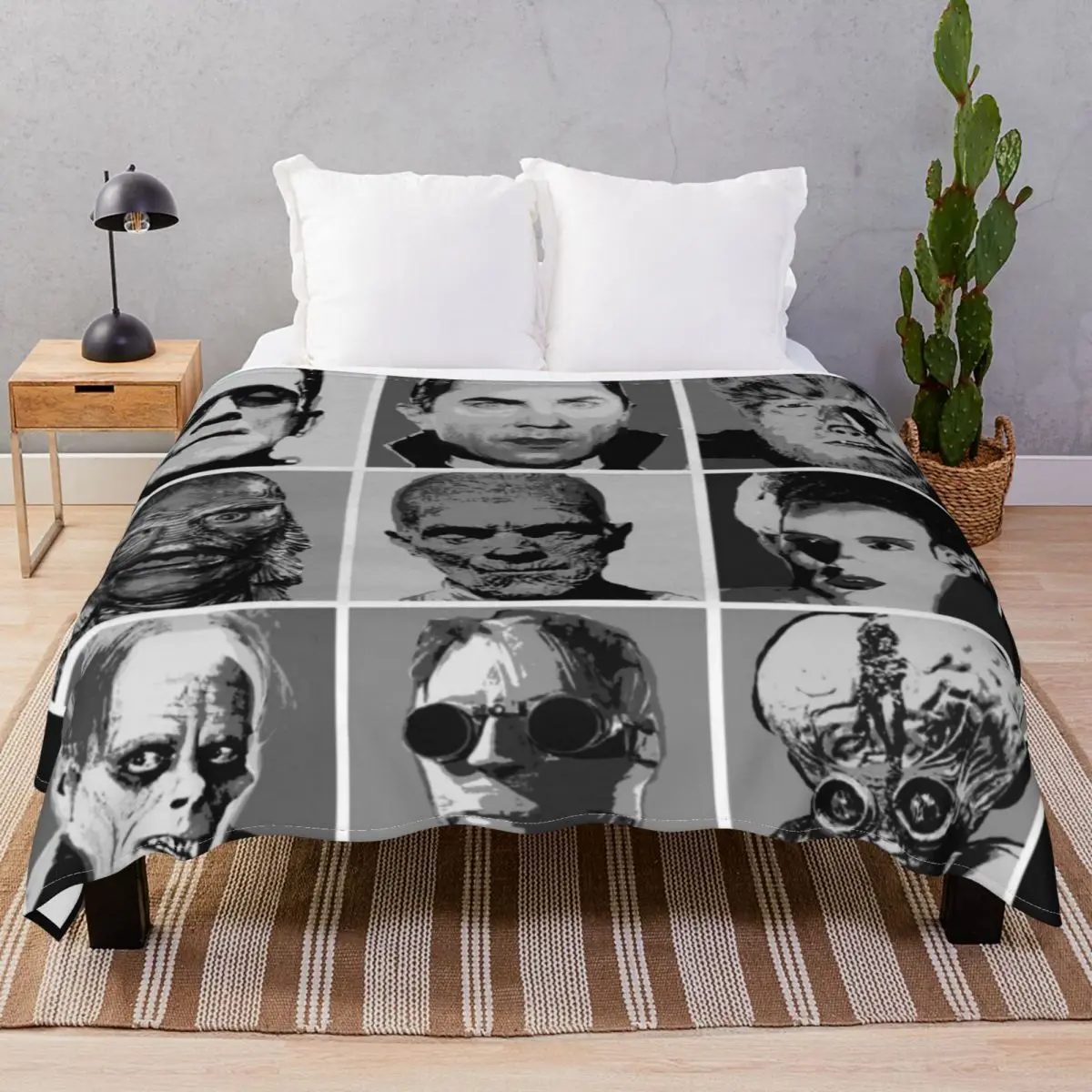 Universal Warhol Blanket Velvet All Season Soft Unisex Throw Blankets for Bed Sofa Travel Office