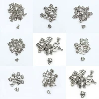 50 pcs bag tibetan silver beads big hole cup beads for bracelet diy festival christmas charms jewelry making