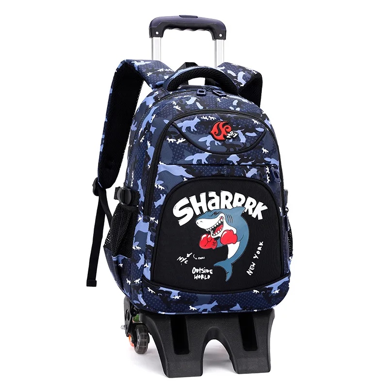 Trolley Children School Bags With Wheel Mochila Kids Backpacks Trolley Luggage For Boys backpack Escolar Backbag Schoolbag 2022