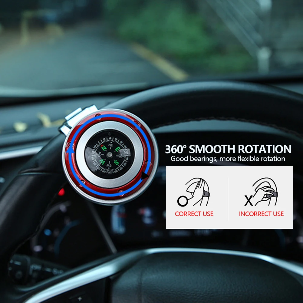 Ручка-Спиннер на руль с компасом вращающаяся 360 градусов ручка усилителем