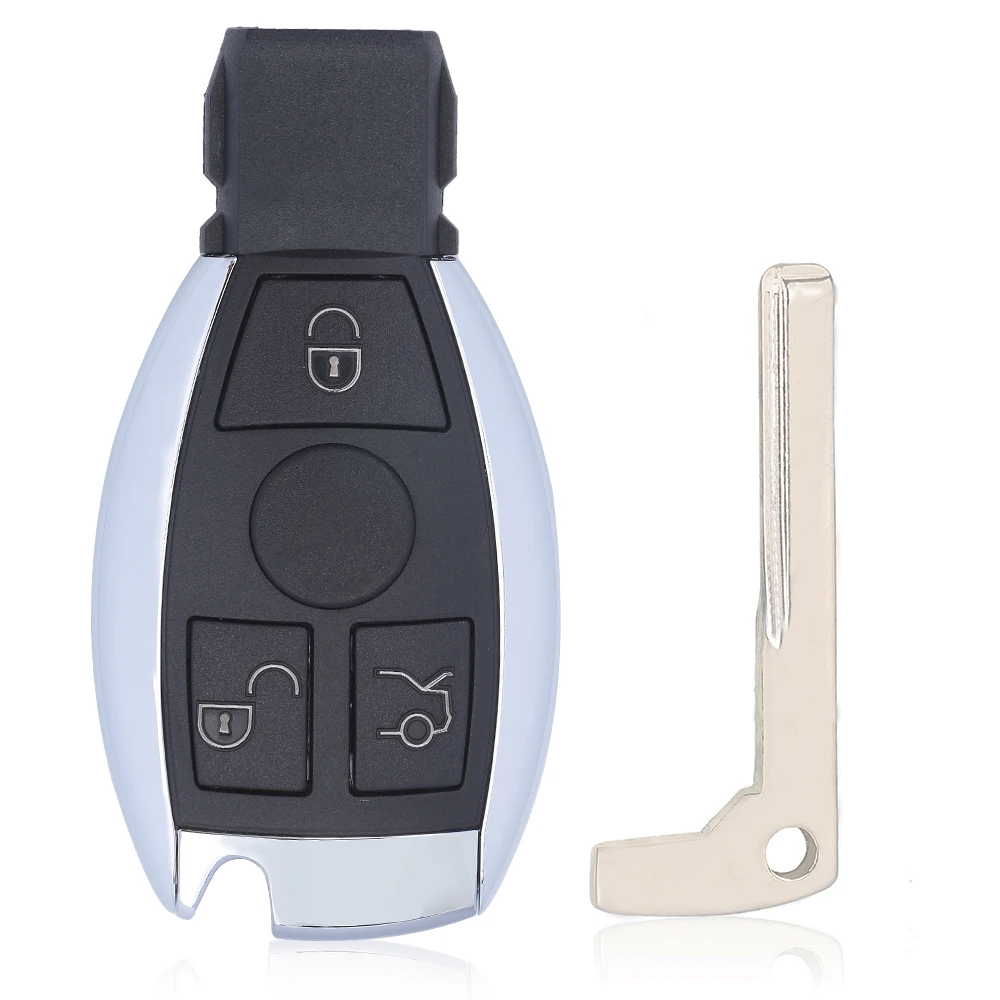 DIYKEY 3 / 4 кнопочный фонарь с кнопками 315 МГц/433 МГц для сумки и NEC Mercedes-Benz 1997 - 2016