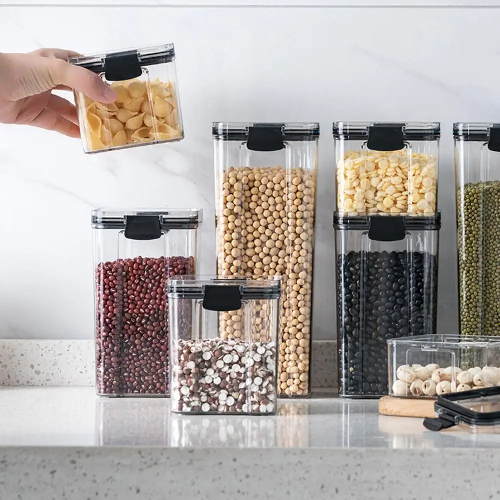 

Storage Box Food Container Clear Moisture Proof Grain Bottle Jar Kitchen Supply