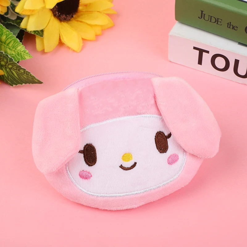 Плюшевый мелодий Sanrio My Melody Kuromi Cinnamoroll мягкий мешочек для денег с животными