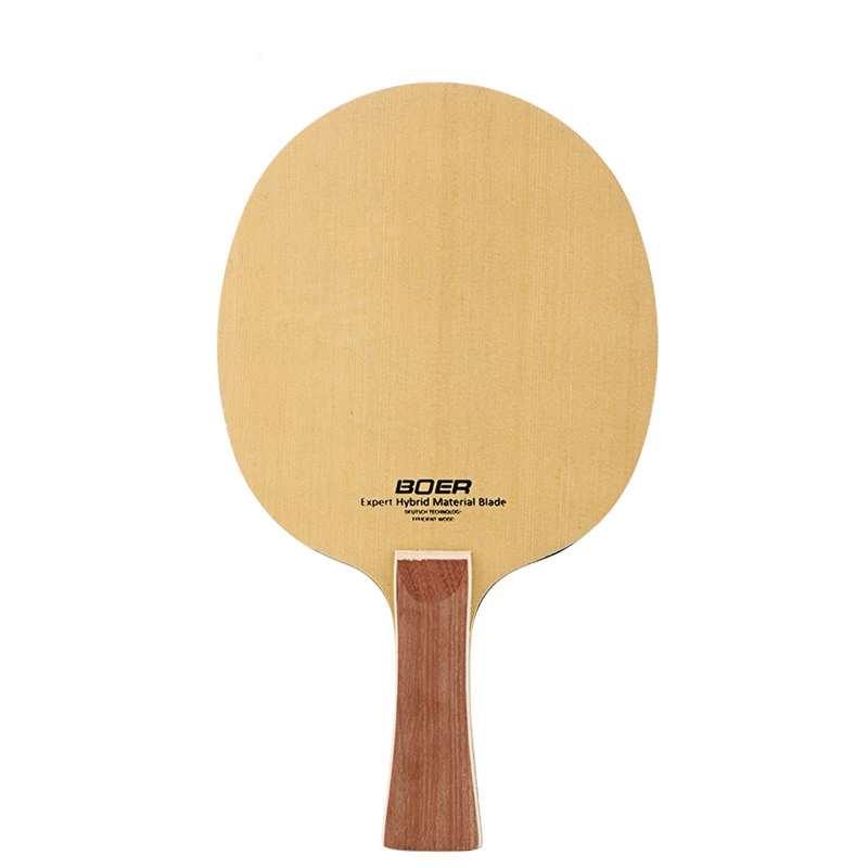 

BOER 1PC 7Ply Ping Pong Paddle Blade FL CS Short Long Handle Carbon Fiber Blade ITTF Approved Table Tennis Racket Blade Bat Acc