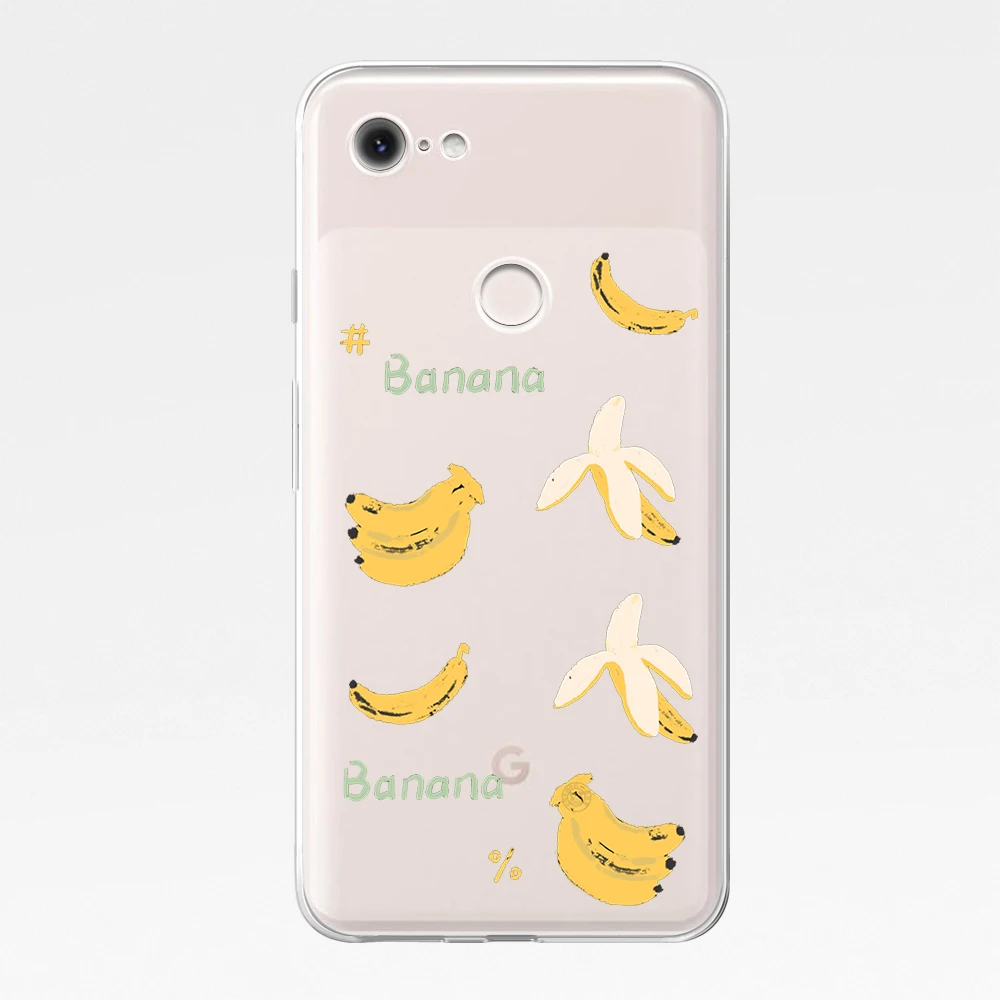 Cute Banana Coque for Google Pixel 5 4 4a 5a 5G 3 3a 2 XL 6 Pro Soft Silicone Back Phone Cases for Pixel 4XL 5 XL 3XL 2XL Cover