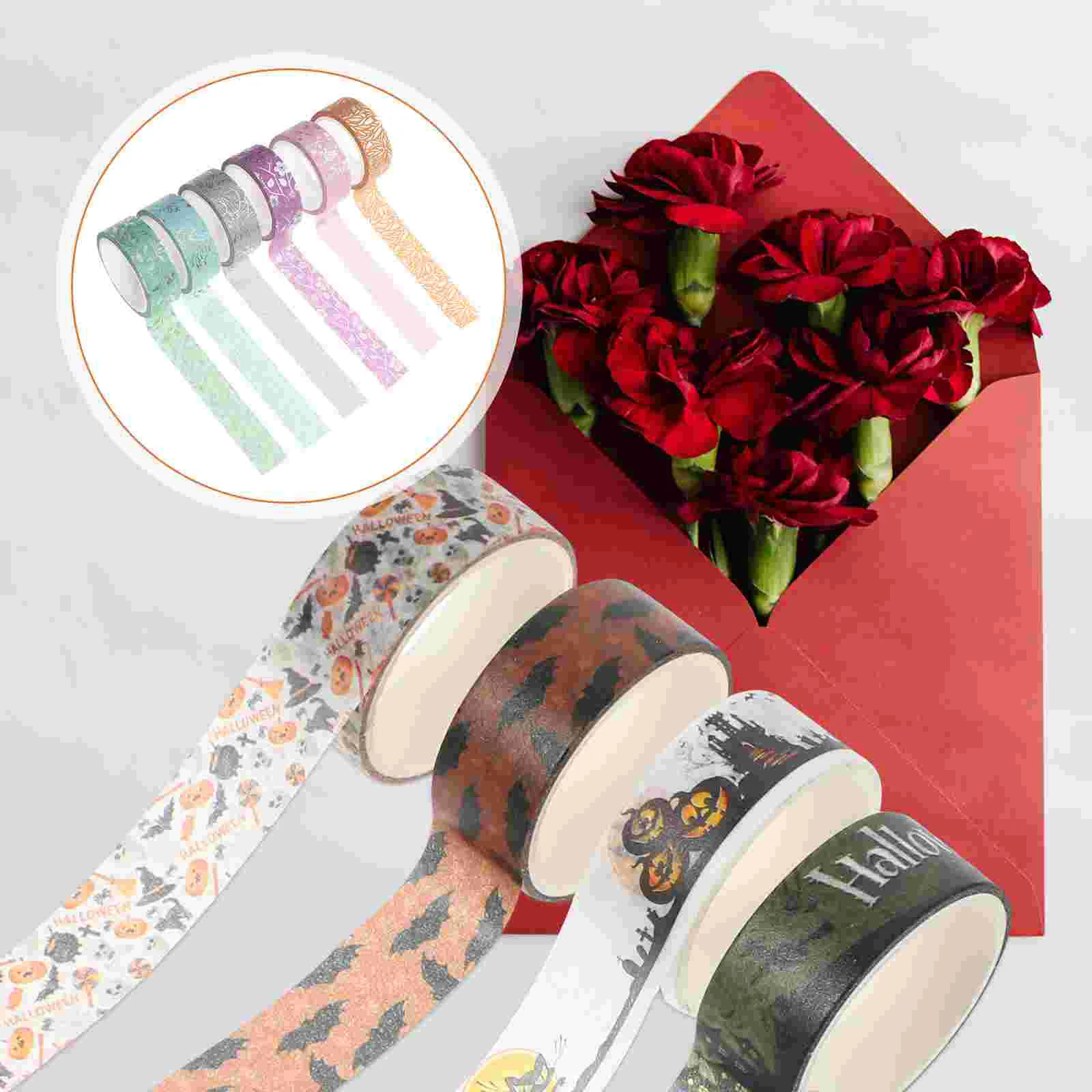 

Tape Washi Halloween Masking Decorative Tapes Paper Craft Adhesive Ghost Gift Notebook Sticky Decor Holiday Wedding Theme