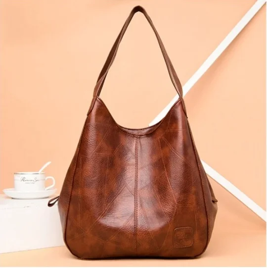 Винтажная сумка для женщин мягкая женская вместительная Роскошная дамская