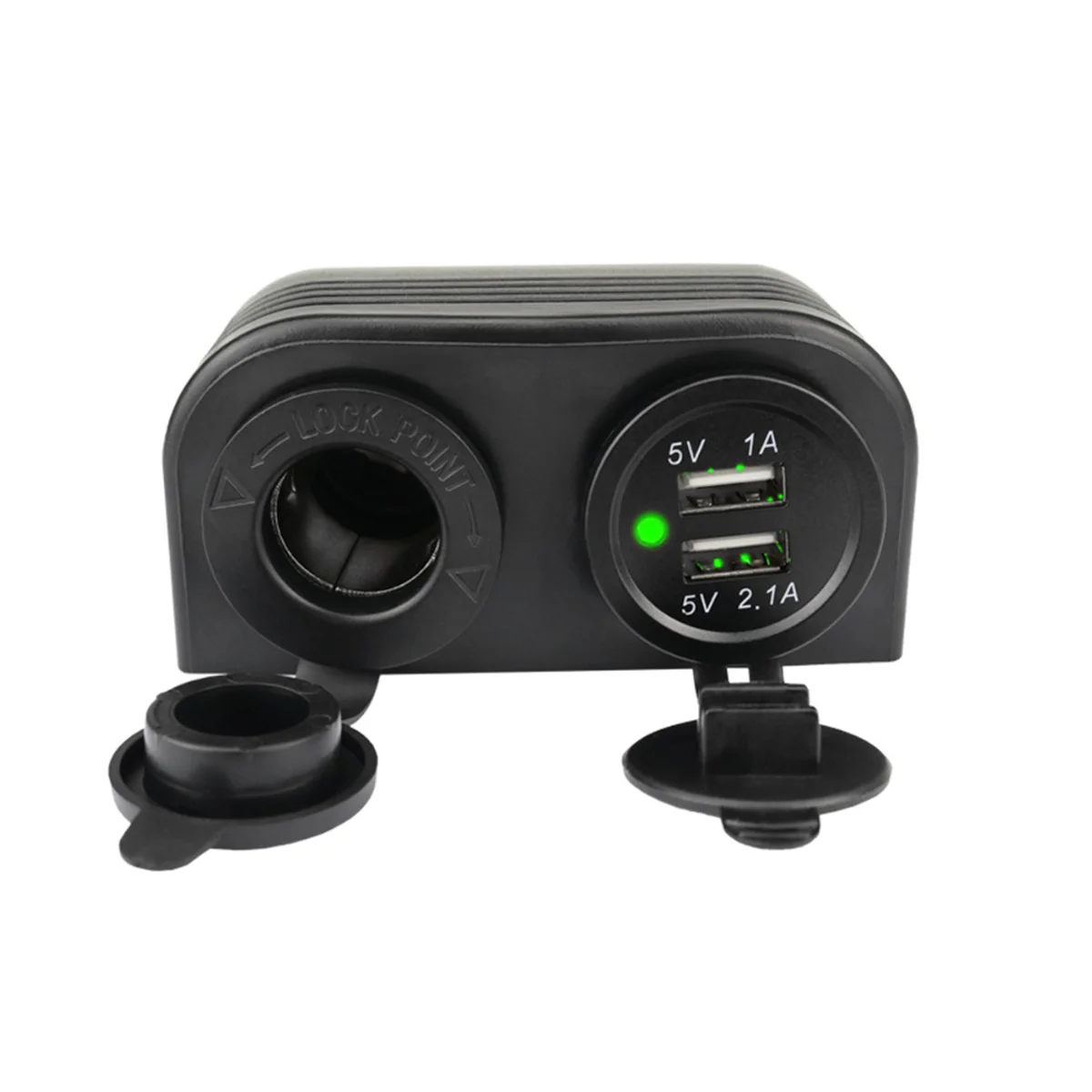 

Прикуриватель с двумя отверстиями, 3,1 А, 12-24 В