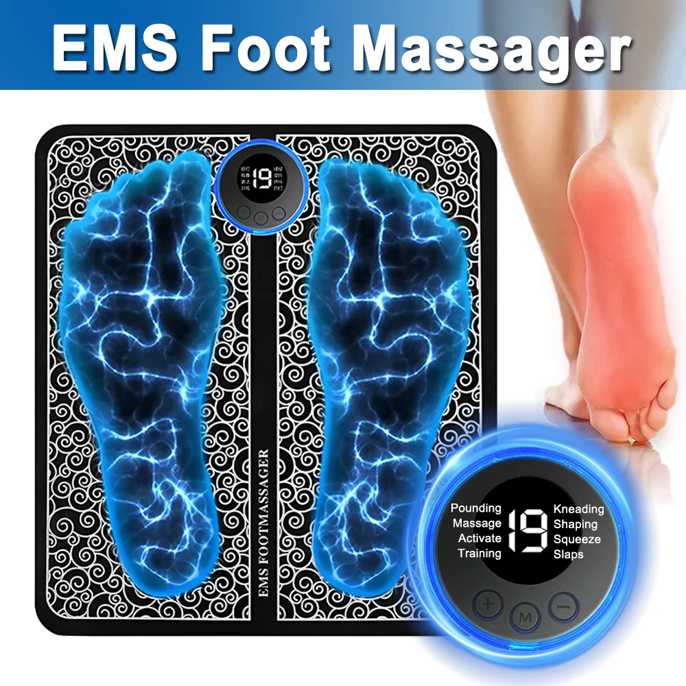 Электрический массажер для ног складная подушка стимуляции мышц - купить по