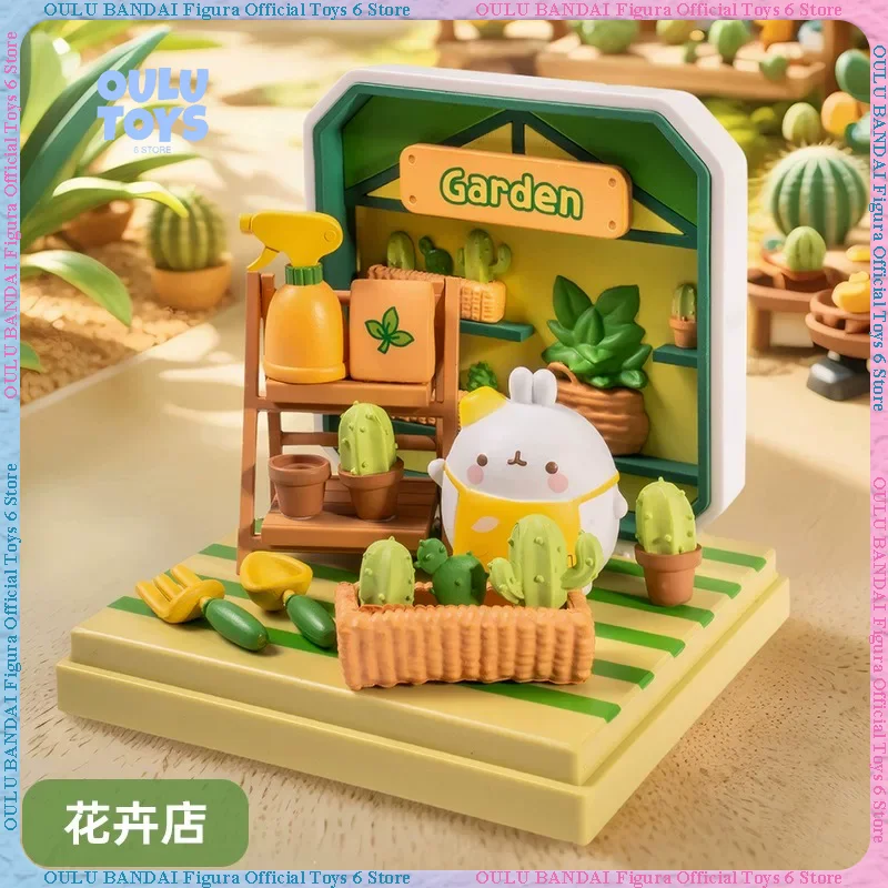 Фото Оригинальный супермилый конструктор Molang Mini Shop: модная игрушка-сюрприз в коробке, подарок на день рождения для девочек и детей №1
