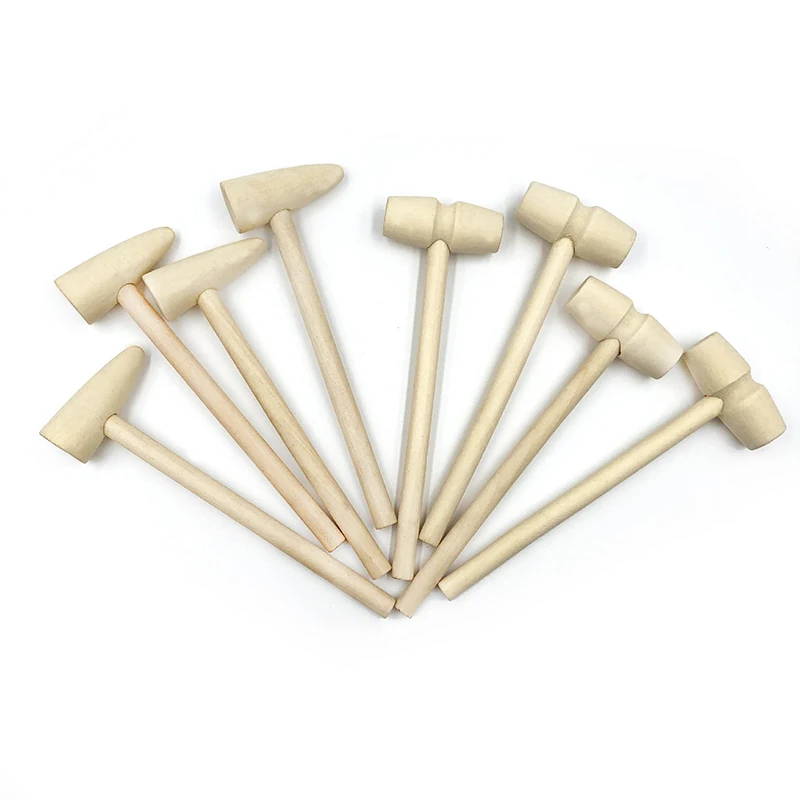 

20 шт., Деревянный Мини-молоток