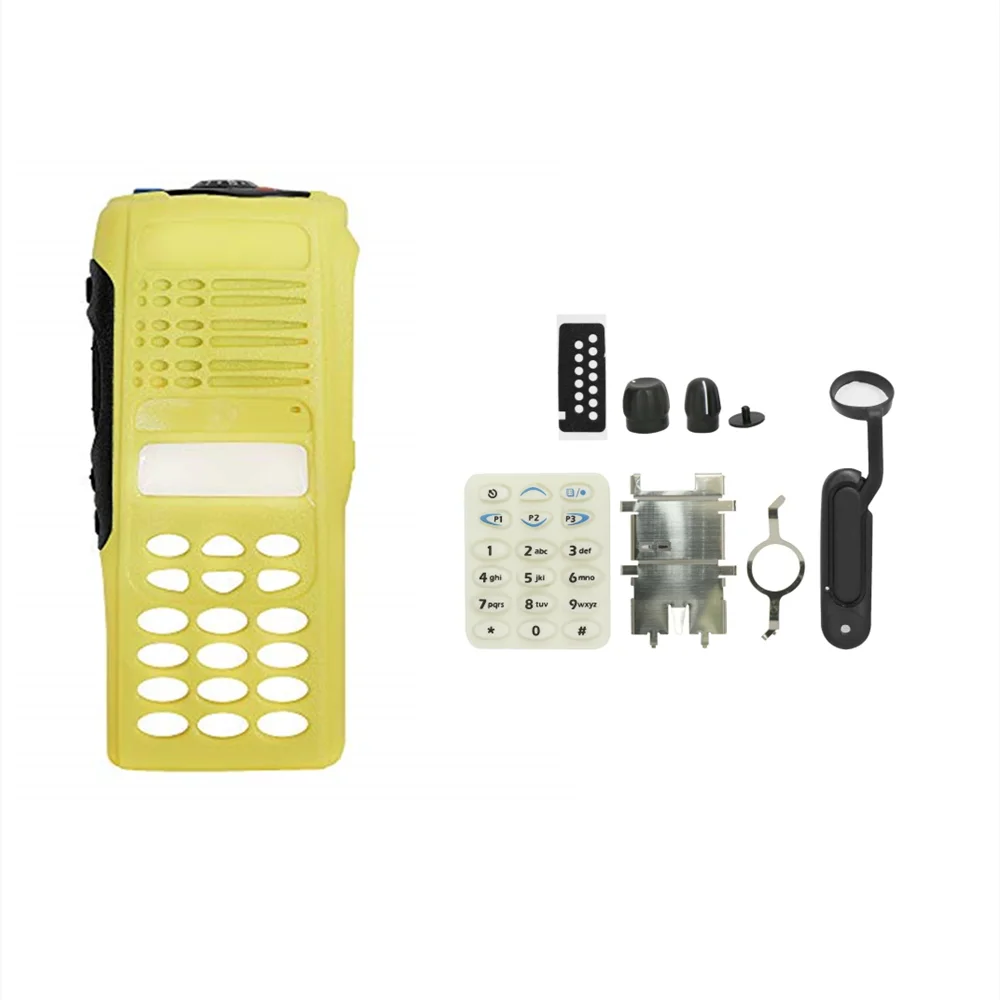 PMLN4199 Yellow Full-keypad Repair Case Housing Cover for HT1250 Portable Two Way Radio