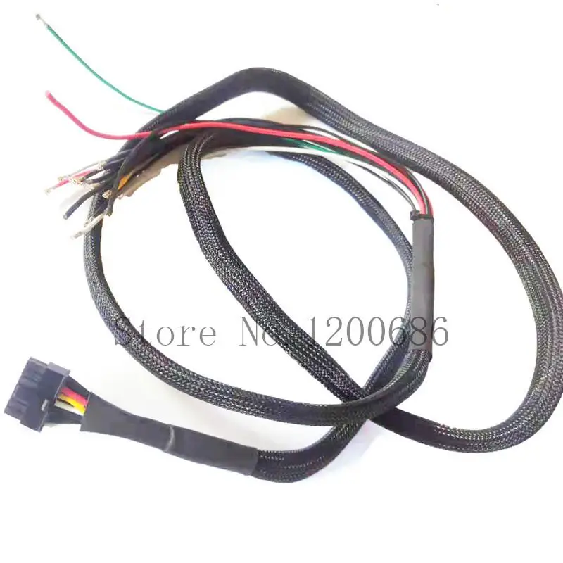 

50CM 20AWG 43025-0408 4 Pin Micro-fit 3.0 Female Open End Connector With Black Braided Cable Sleeving Cover