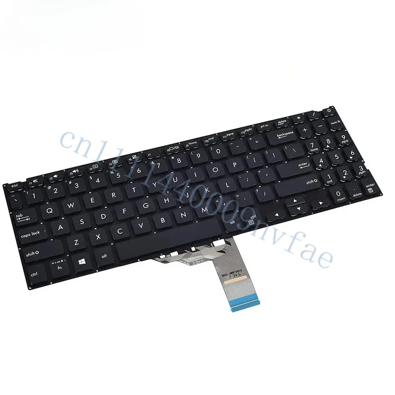 Фото Клавиатура для ноутбука Asus Vivobook 15 F512 F512DA F512JA F512FA F512UA X512 X512FA без подсветки, черная, раскладка US, 0.3 №3
