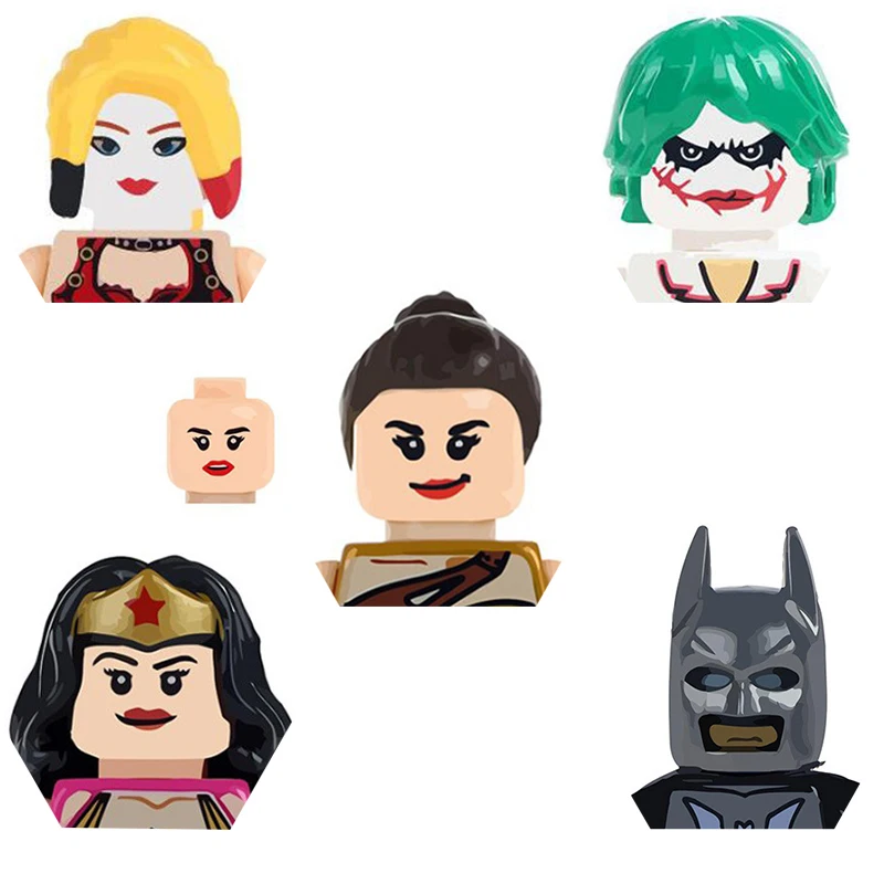 

DC Blocks Batman Harley Quinn Wonder Woman Joker Building Bricks Children's Educational Toys Assembled Doll Birthday Gift