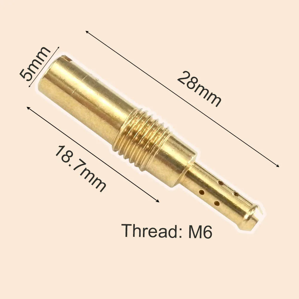 

Карбюратор для мотоцикла Pilot Jet Slow Jet 28 мм в длину с круглой головкой 5 мм для карбюратора Keihin Carb Размер 28-60