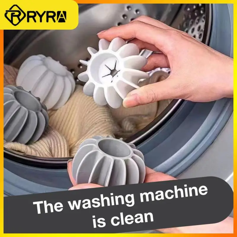 

2/4/5PCS Hot Washing Machine Cleaners Washing Machine Cat Hair Catcher Reusable Silicone Laundry Ball Cleaning Supplies