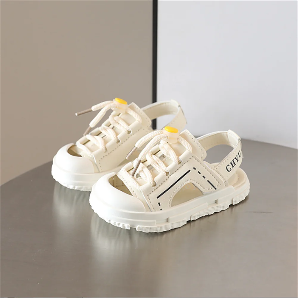 

Kids Girls Cut-Outs Beach Sandals Sports Shoes For Summer Children Boys Breathable Sandals Size 22-31