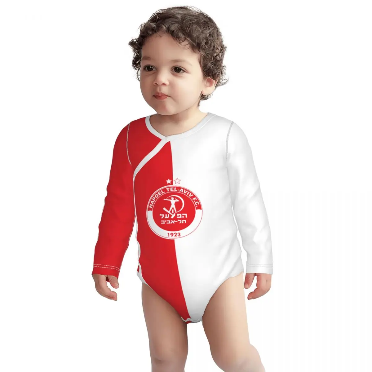 

Israel Hapoel Tel Aviv Fc Unisex Toddlers and Babies' Soft Thermal Long Sleeve Onesies Bodysuits Baby Romper