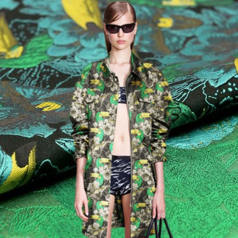 Жаккардовая жаккардовая ткань с рельефным рисунком европейский бренд модный