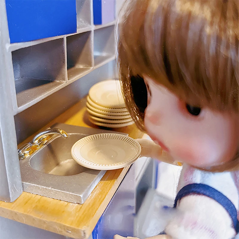 1 шт. кухонная мебель реквизит для фотосессии 1:12 посуда кукольного домика