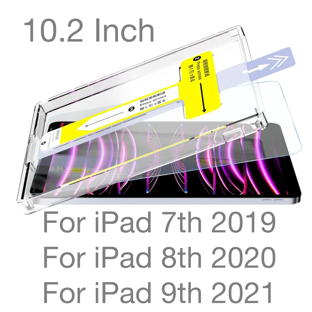Защита для экрана из закаленного стекла iPad 7 8 9 th 2019 7th 2020 8th 2021 9th 10 2 дюйма легкая