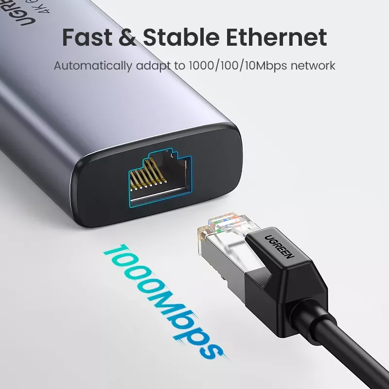 

USB C HUB 4K 60Hz Type C to HDMI 2.0 RJ45 USB 3.0 PD 100W Adapter For Macbook Air Pro iPad Pro M1 PC Accessories USB HUB