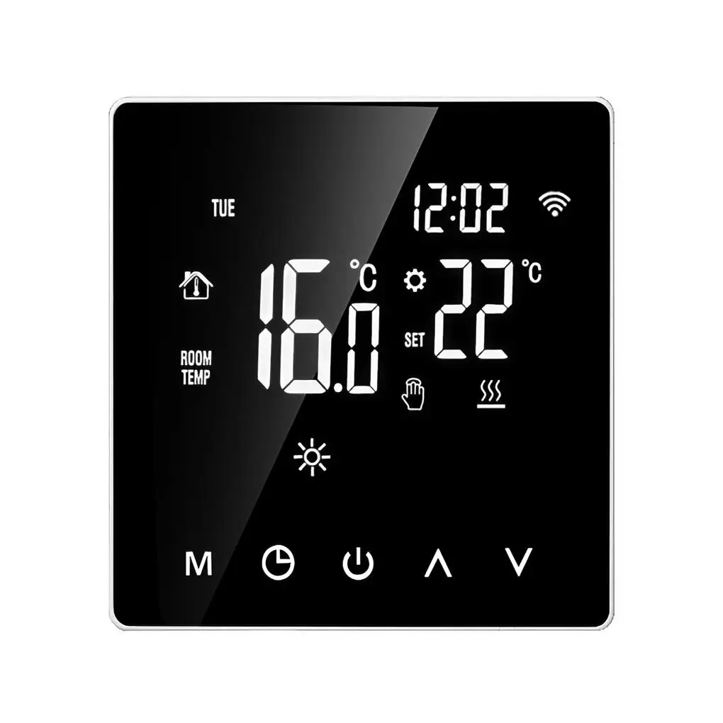 

Universal Electric Smart Thermostat Accurate High Strength Practical LCD Display Waterproof Thermostats Sensor Type 2