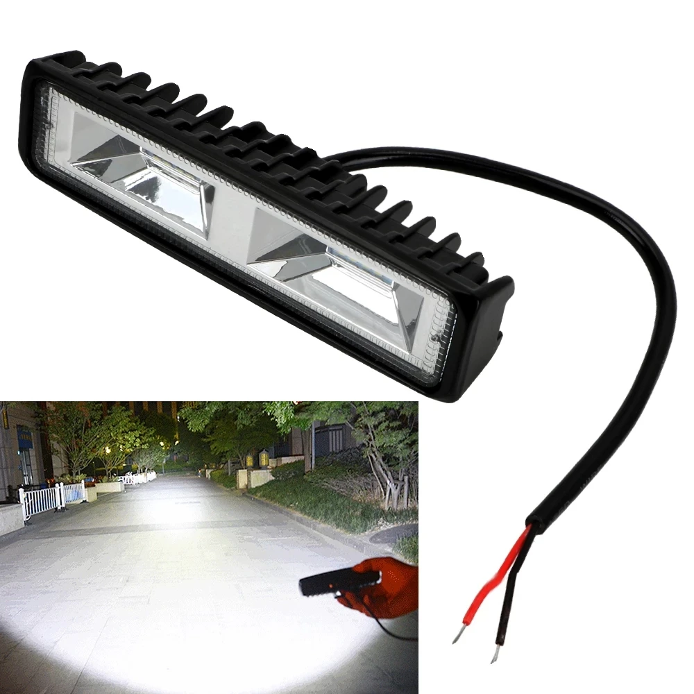 

12-24V LED Headlights 48W LED Work Light Spotlight For Auto Motorcycle Truck Boat Tractor Trailer Offroad Working Light