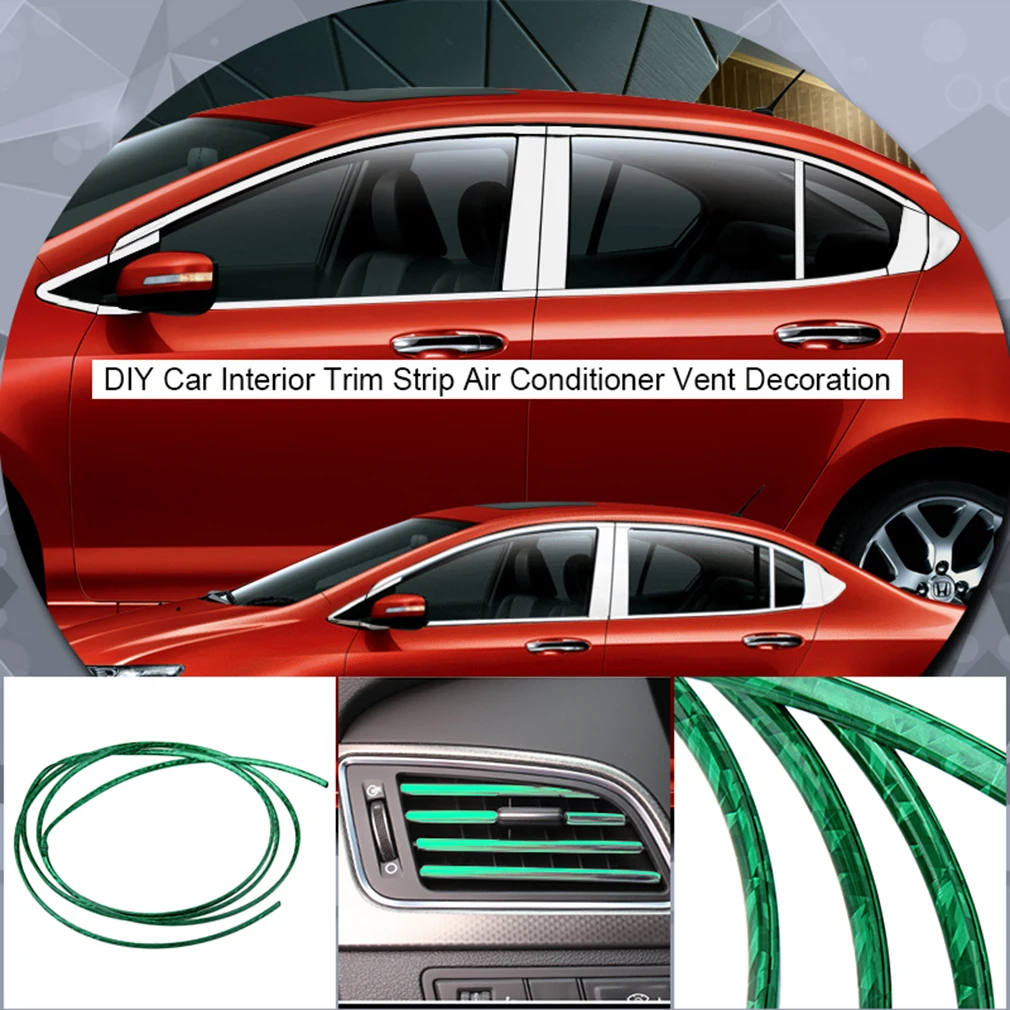 

Автомобильный Стайлинг, Универсальные гибкие ленты для самостоятельной сборки, аксессуары для автомобиля, декоративная полоса для приборн...